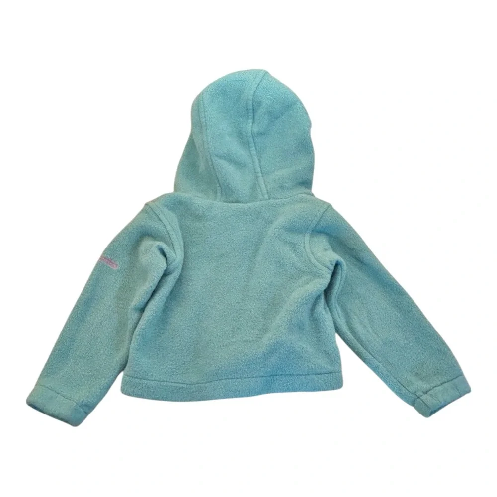 Columbia Blue Tea Heart‎ Fleece Baby Full Zip Jacket